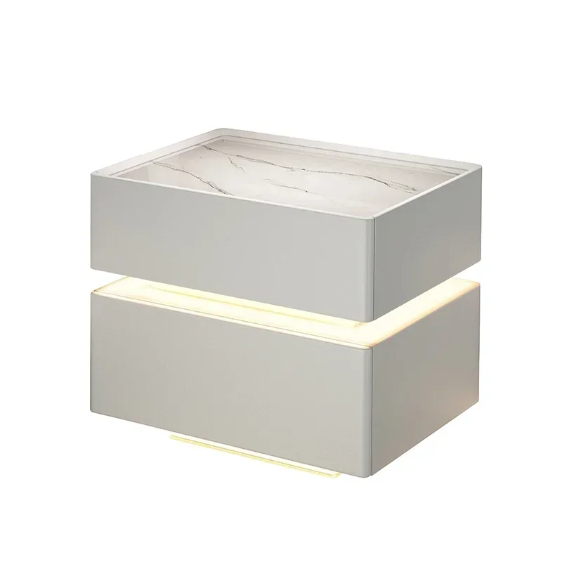 

Storage Comfortable Bedside Tables Multifunctional Smart Luxury Bedroom Bedside Table Auxiliary Created Comodino Home Furnitures