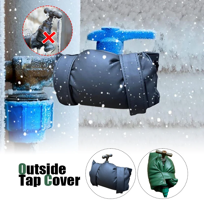 

Outside Tap Cover Garden Winter Frost Insulated Outdoor Thermal Faucet Jacket Waterproof Snow Prevention Tap Protector Covers