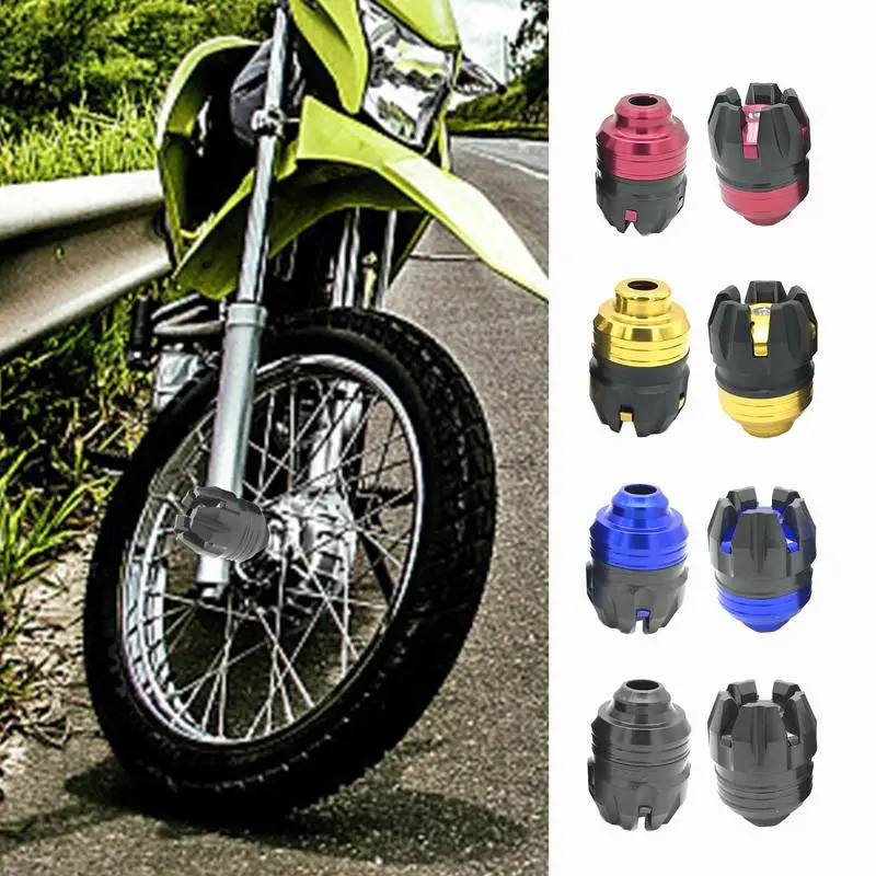 Front Fork Cup Frame Sliders Wheel Front Fork Crash Protector Scooter Frame Sliders Stylish Motorbike Slid Falling Protection