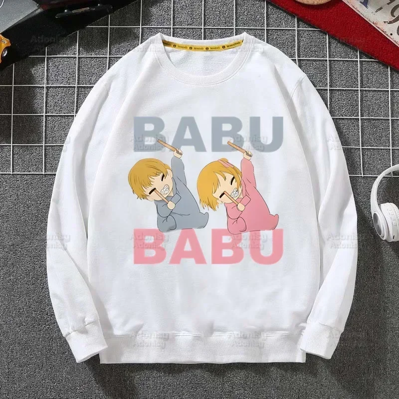 Oshi No Ko Anime Harajuku Cor Sólida Hoodies Moda Masculina/Mulher Manga Longa Hoodies StreetWear Moletom