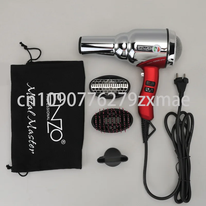 ENZO 220V Professional 19000RPM High Speed Hair Dryer 2000W High Power Household Salon/Barber Stainless Steel Iron Negative Ions