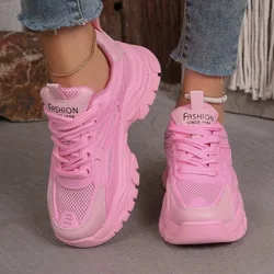 Harajuku damskie kliny buty sportowe dla kobiet zwiększenie 11CM Chunky Sneakers damskie oddychające siatki platformy obuwie 2022