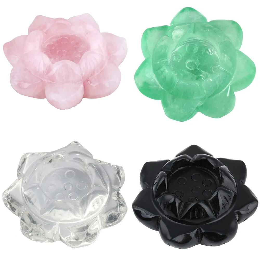 

TUMBEELLUWA 2 "натуральные Кристаллы Камень Резной Цветок лотоса Хрустальный Шар Стенд украшение для офиса дома