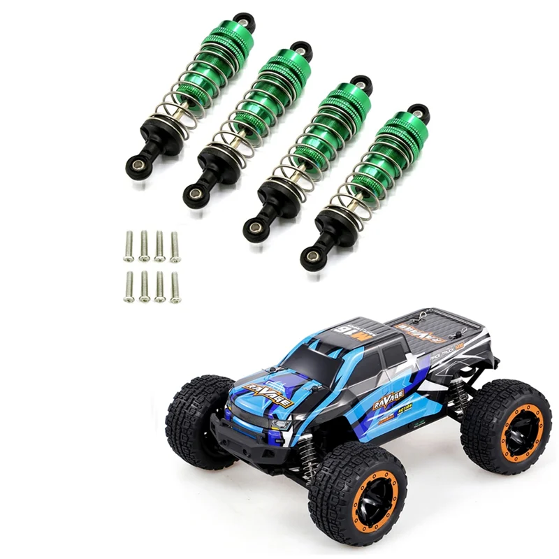 KKZ-4Pcs Metall Stoßdämpfer Dämpfer für HBX 16889 16889A 16890 16890A SG1601 SG1602 1/16 RC Auto Upgrade Teile Zubehör, 4