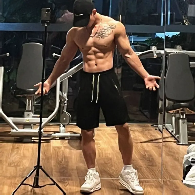 American Shorts Men Open Crotch Sex Pants Summer Basketball Short Gym Fitness Quick Dry Sports Sweatpants Casual Streetwear Mens