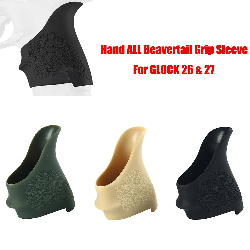 

Тактический GLOCK 26 и 27 резиновый чехол для пистолета, противоскользящая резиновая ручка, рукав