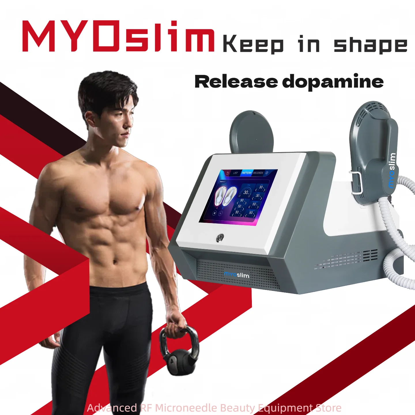 

Myoslim Sculpt Machine 15Tesla 6500w EMS RF Fat Slimming Burning Muscle Stimulation Body Sculpting 15 Electromagnetic Therapy