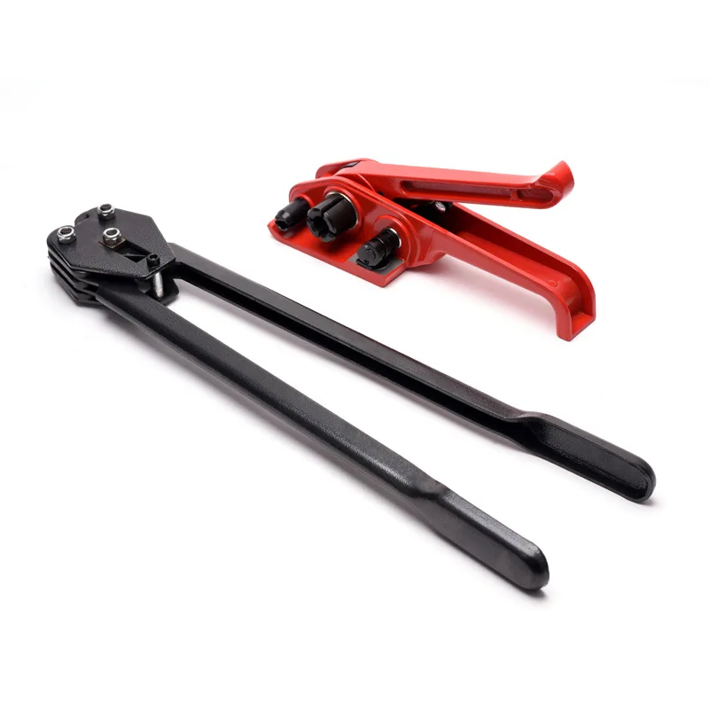 Plastic steel belt manual baler tensioner biting device set