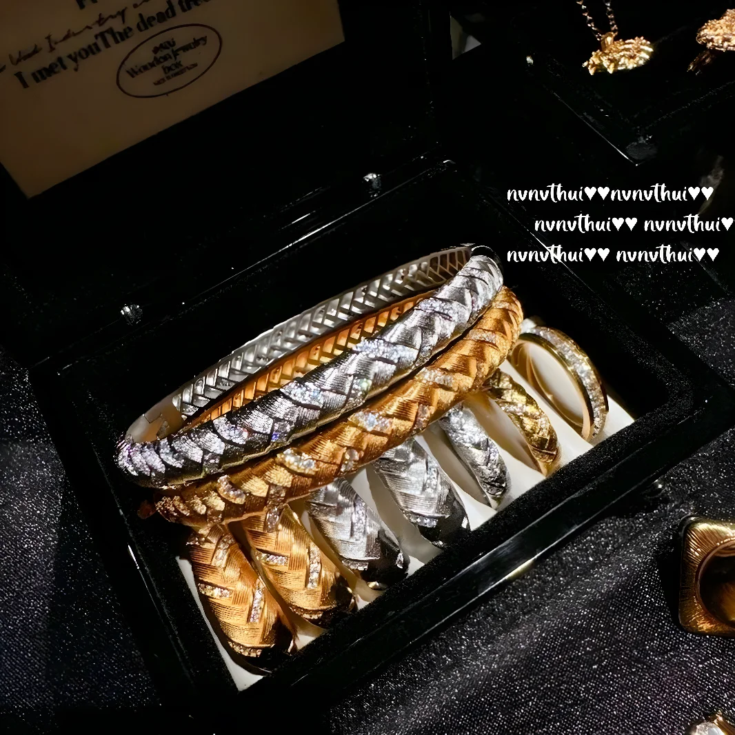 S925 Silver Brushed Wheat Earrings Jewelry Set, Italian Vintage Bangle French Retro Ring, Exquisite High End Women Jewelry