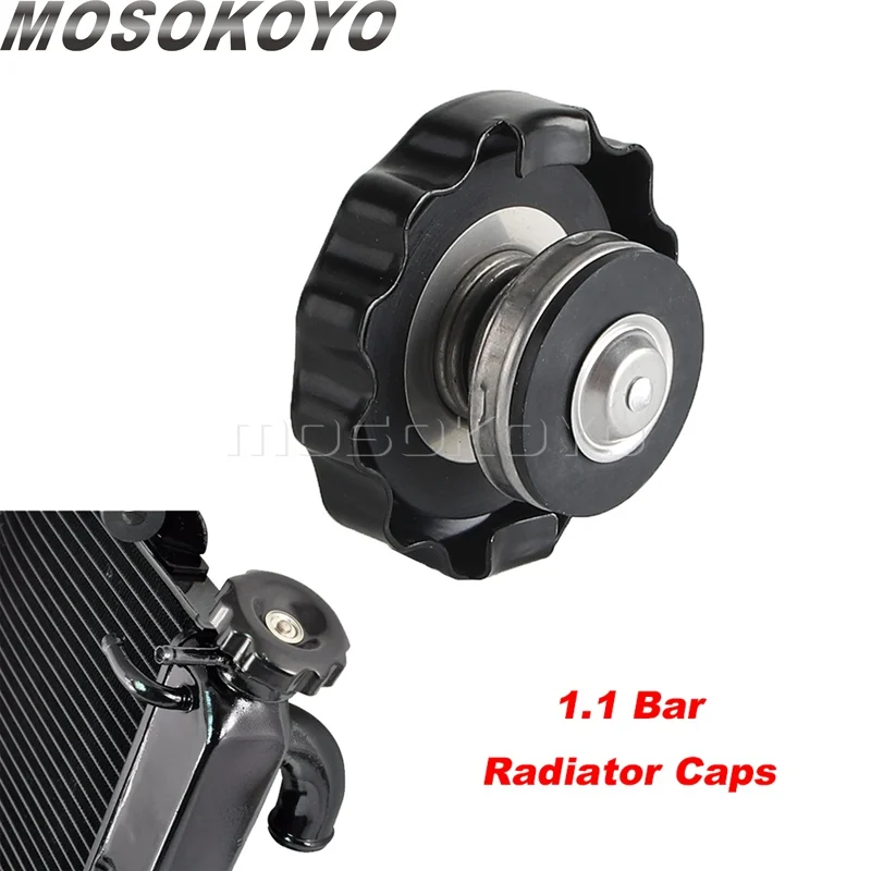 Universal Motorcycle 1.1 Bar Radiator Cap Cover For Honda VT VF NX250 Hyundai KIA Azera XG300 Ninja 400 GSX-R600 CBR1000 XVS1100