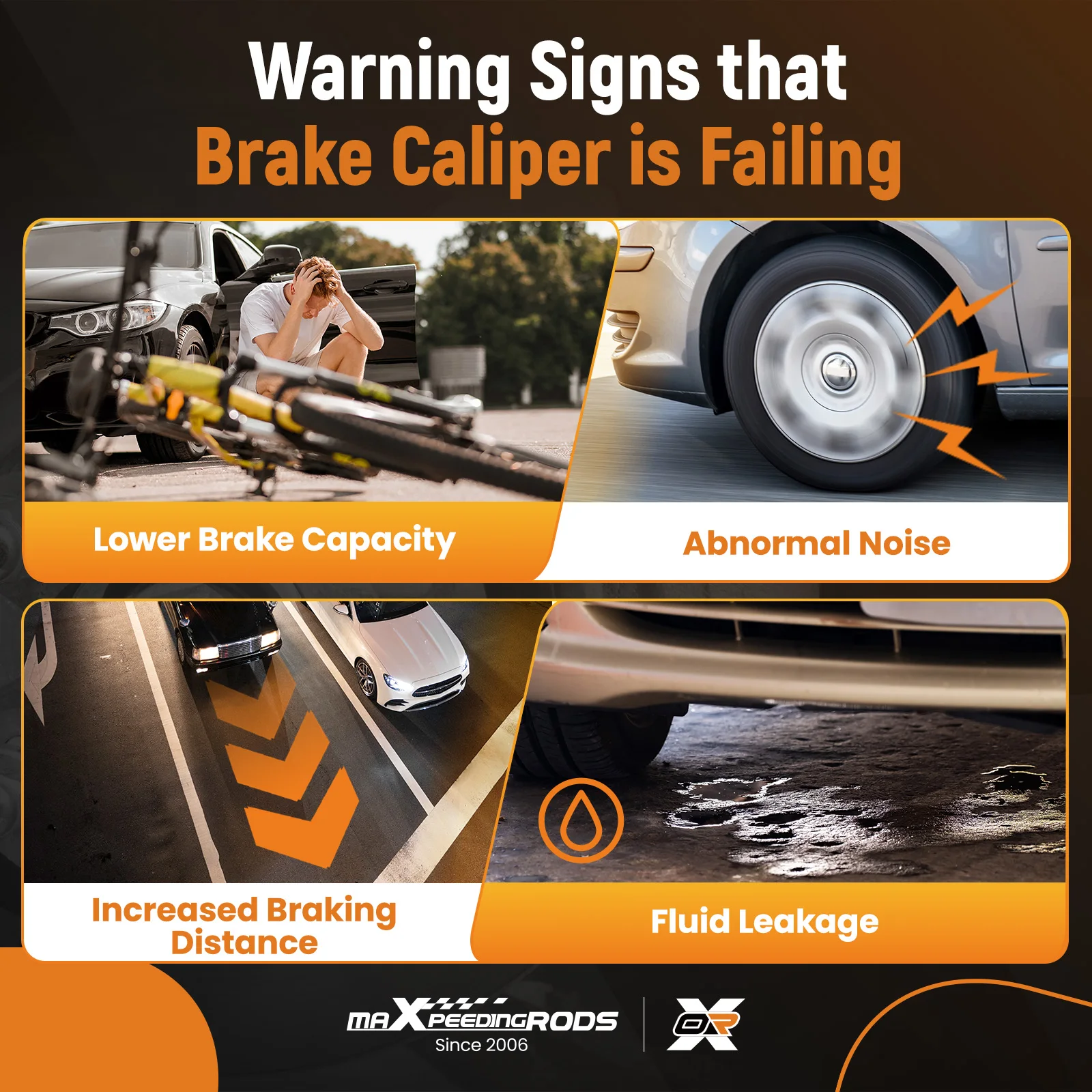 

Левый задний дисковый тормозной суппорт для Honda Accord 2013-2017 FRC12688 19-P7097