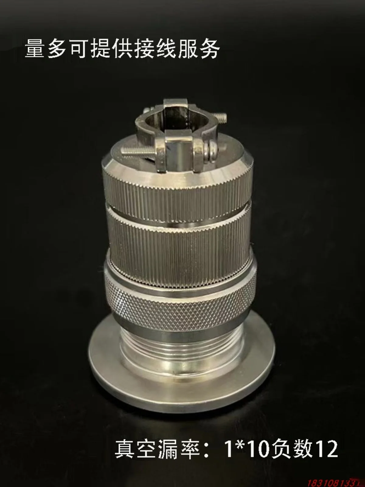 Imagem -03 - Conector de Sinal Sinterizado com Flange Plugue de Aviação Ultra Alto Vácuo Flange Instalação Rápida Vidro Kf40