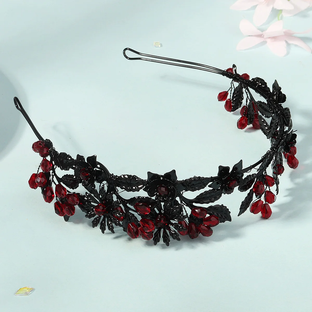 Mode Diablo Halloween Blume Krone Kopfschmuck Papst Kirche Fest Tag Haarbänder Für Frauen Neue Design Haar Zubehör Schmuck – Detail 16