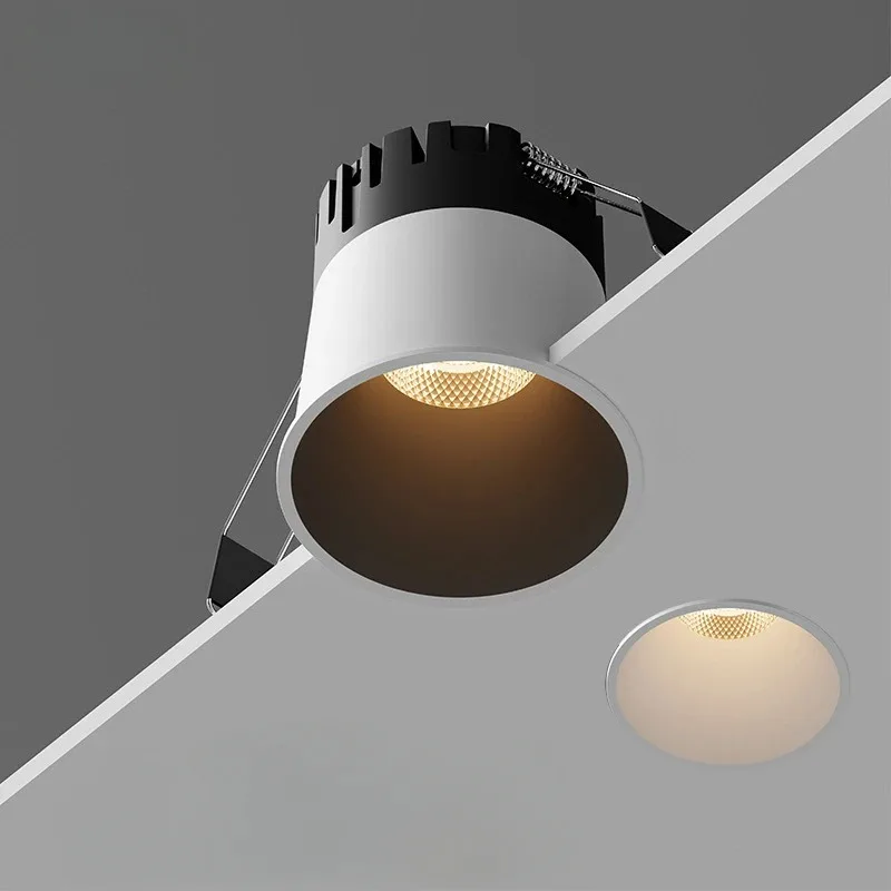 Lampu Sorot LED Tersembunyi Modern Anti-silau CRI97 untuk Ruang Tamu dan Kamar Tidur