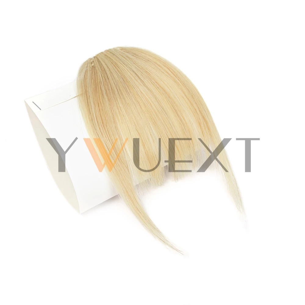 High Light Clip-In Bangs Human Hair Pieces Real Natural Staight Hair  Bangs Clips in Fringe Bangs Hairpiece for Women