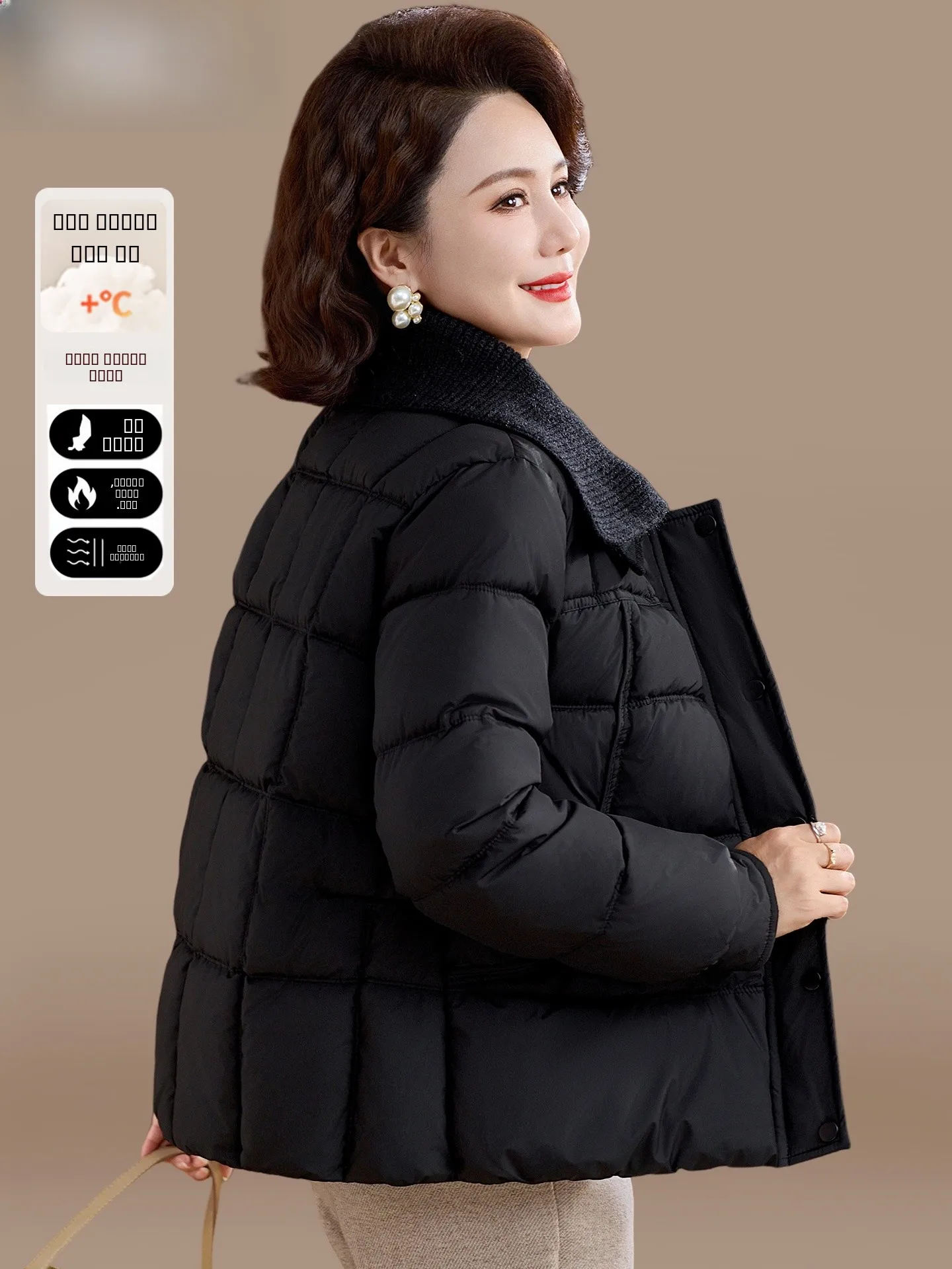 

Теплая хлопковая куртка для женщин, осенне-зимнее пальто, модное, с наполнителем из полиэфирного волокна, свободного кроя, на молнии