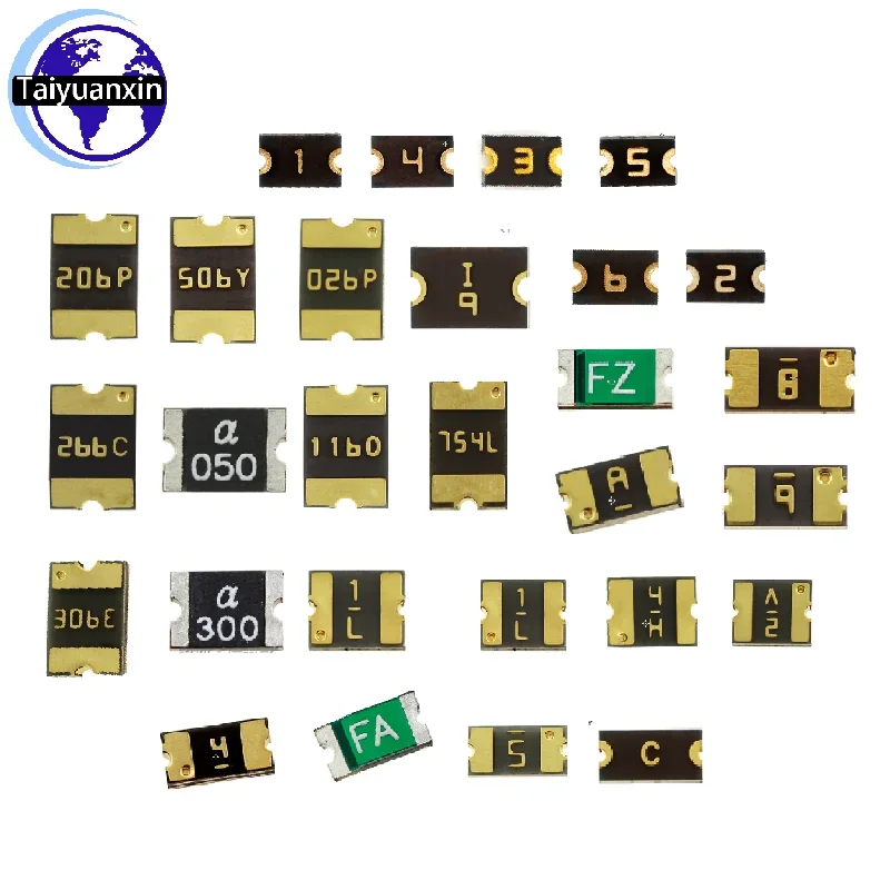 50PCS 0805 1206 1210 1812 Bezpiecznik SMD Patch PTC Bezpiecznik resetowalny 0.05A 0.1A 0.2A 0.3A 0.35A 0.5A 0.75A 1A 1.5A 2A 2.6A 3A 6V 9V 15V