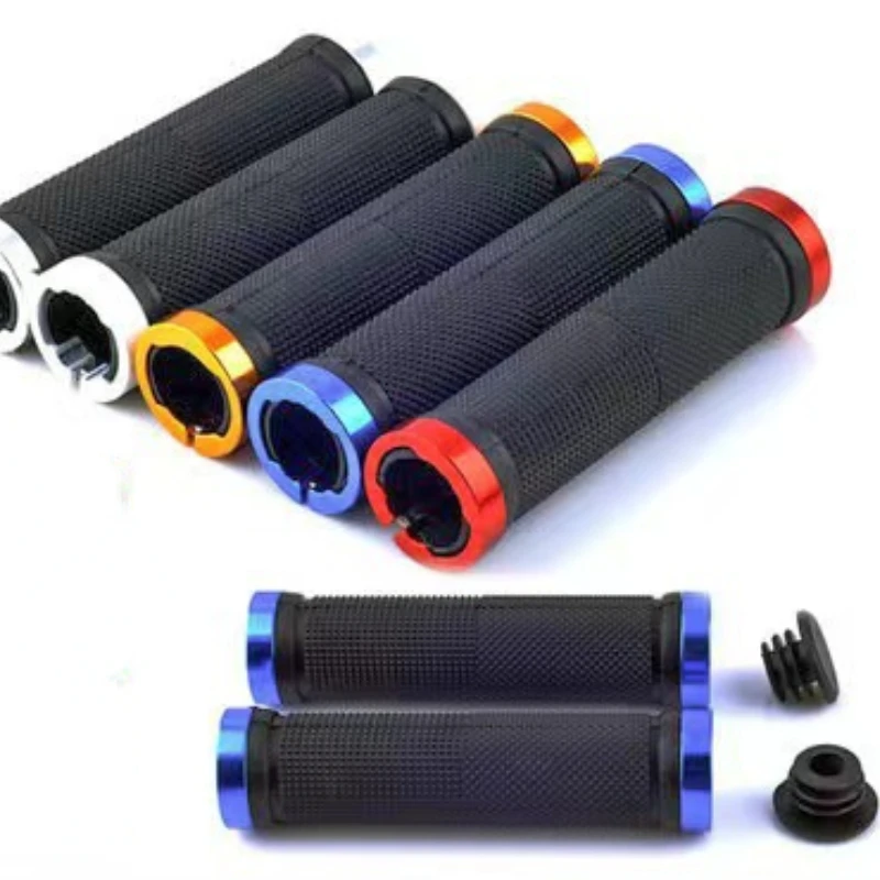 Rubber Bike Handlebar Anti Slip Bicycle Grips MTB Cuffs Cover BMX Mountain Bike Lock on Handles Grip Bicycle Accessories