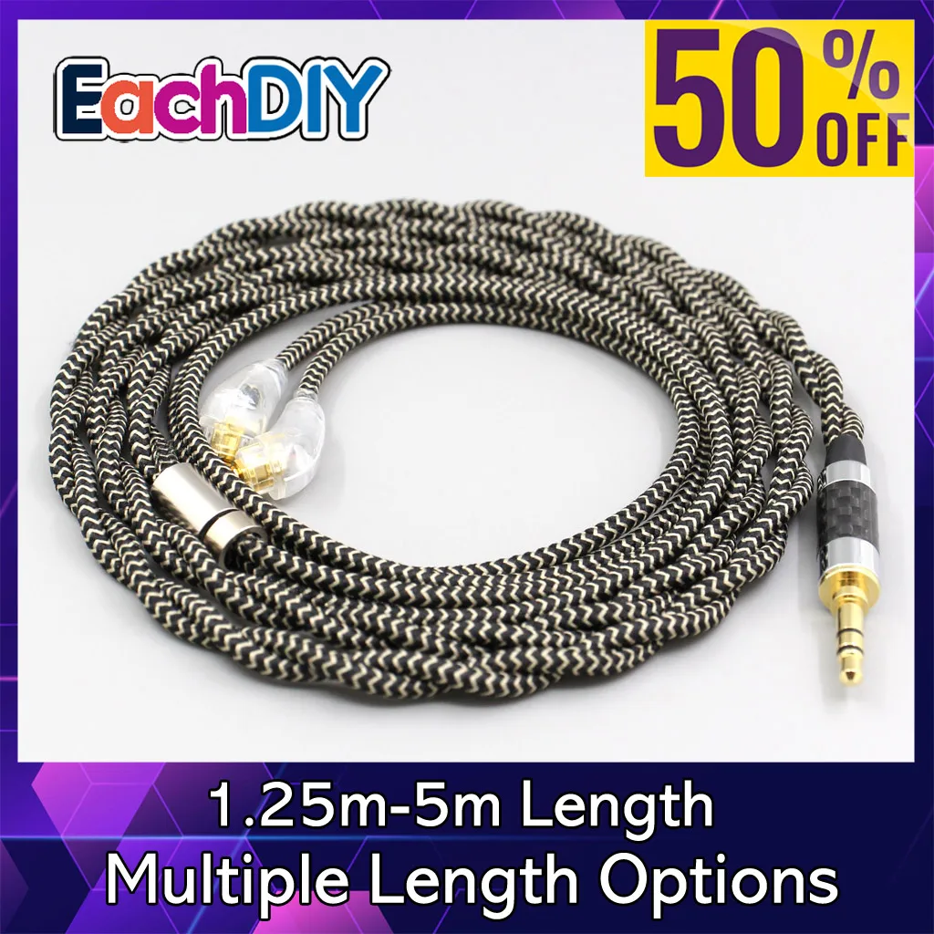 

2 Core 2.8mm Litz OFC Earphone Shield Braided Sleeve Cable For Sony XBA-H2 XBA-H3 XBA-Z5 xba-A3 xba-A2 2 core 2.8mm LN008045