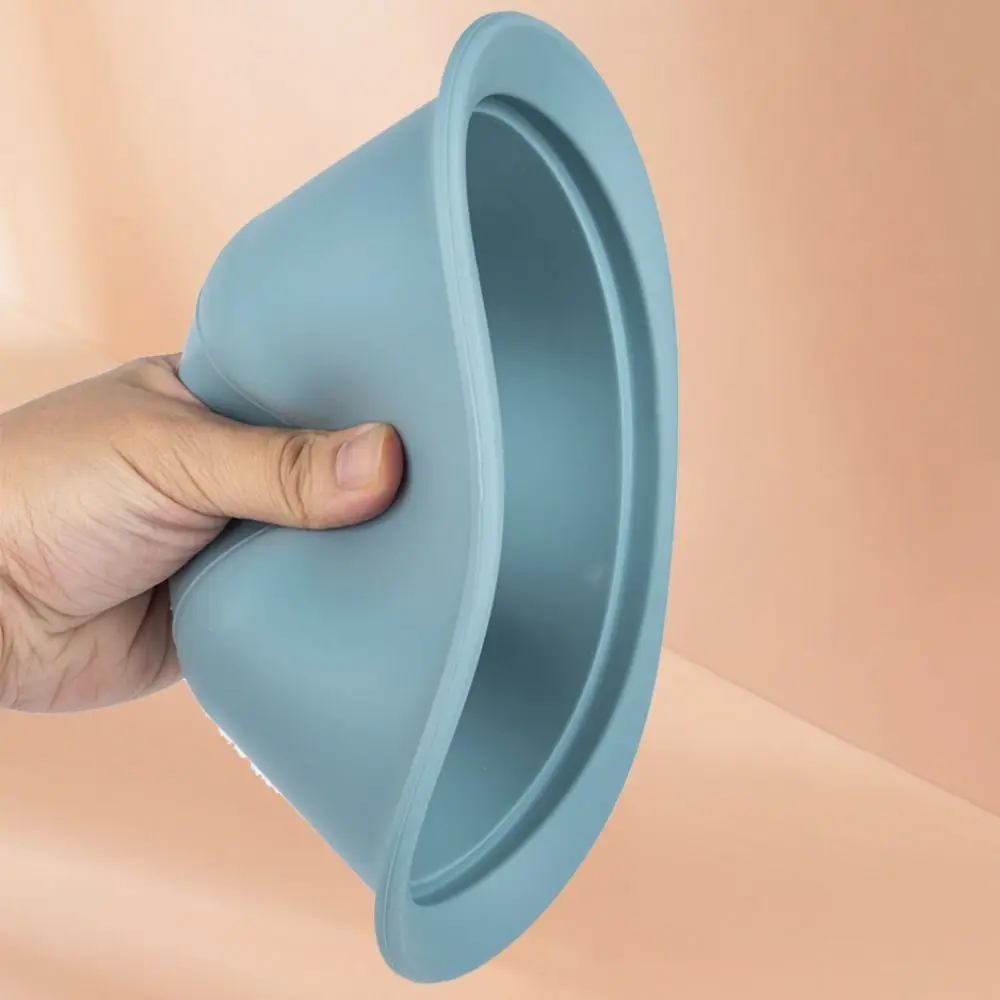 

Силиконовая кастрюля для пароварки в микроволновой печи, устойчивая к падениям круглая миска для супа, термостойкая с крышкой, миска для пароварки в микроволновой печи, холодильник