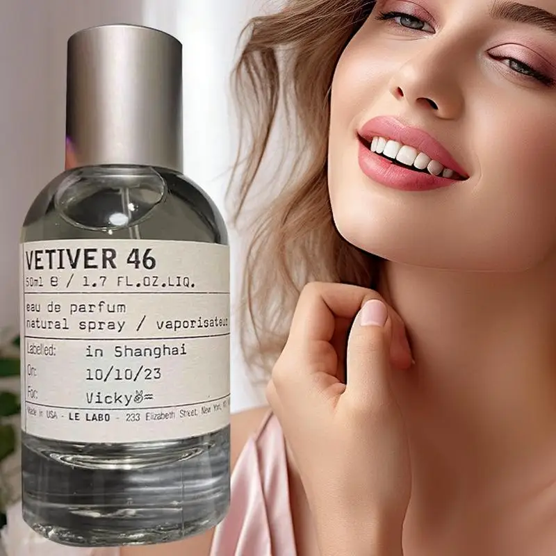 Vetiver 46 남녀공용 여행용 향수, 오래 지속되는 미스트, 경량 우디 향수, 매력적인 분위기 향기, 100ml