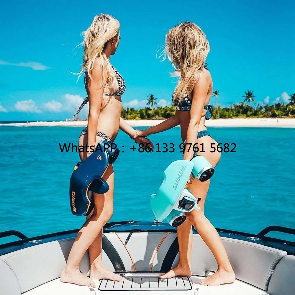 2025 Vendita caldaScooter subacqueo con montaggio ad azione Doppio motore 40M impermeabile per sport acquatici Scuba Diving Pool