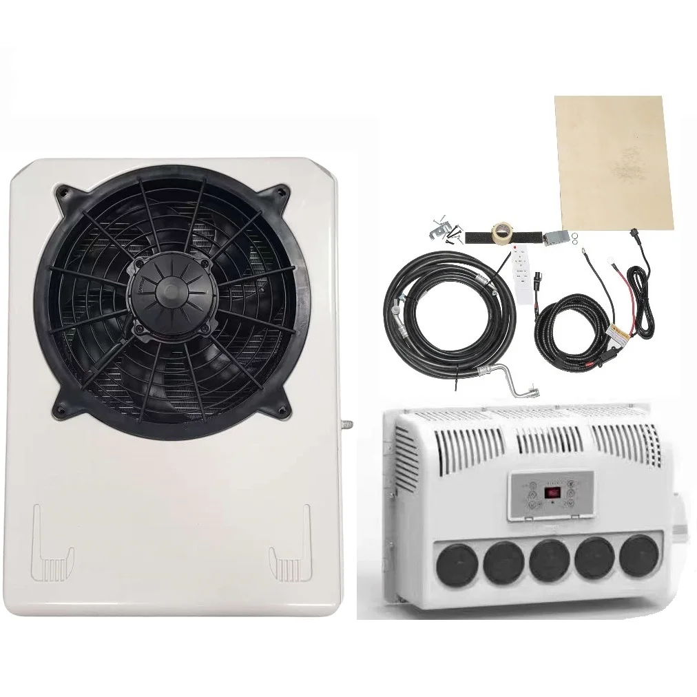 

12V/24V Split Air Conditioner 24 Volt Parking Air Conditioner For Truck/Crane Cabin Fast Cooling AC Unit