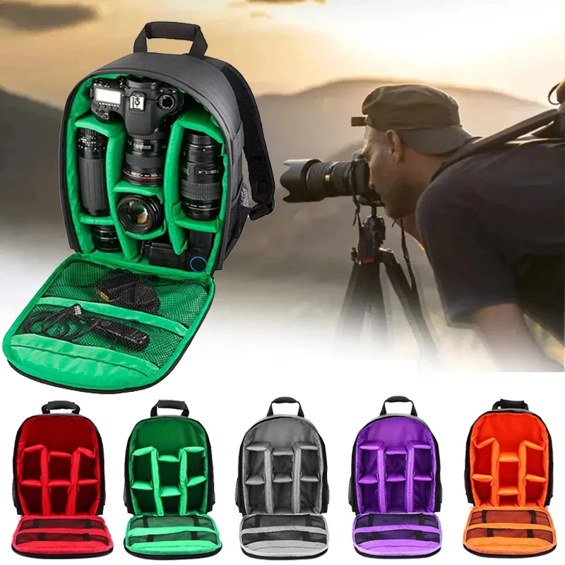 Multi-functional Digital Camera Backpack Bag For Sony Waterproof Outdoor SLR Camera Bag Lens Pouch DSLR Cam Bag Large Capacity