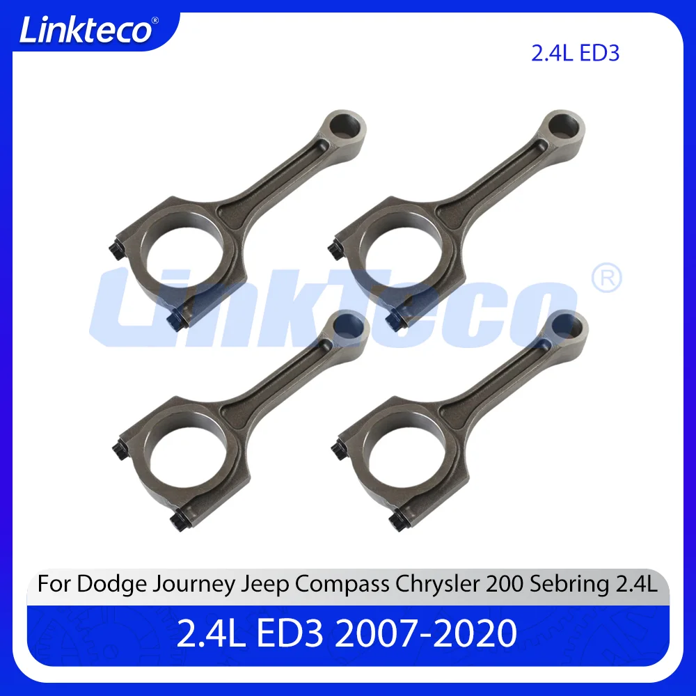 

Engine Parts 4X Connecting Rod Fit 2.4 L GAS ED3 For 2007-2020 Jeep Compass Dodge Journey 200 CALIBER 2.4L 05191341A 5191340AA