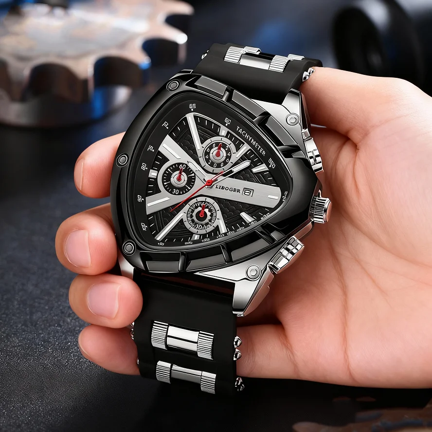 1 PC Latest Fashionable Unisex Silicone Strap Quartz Watch Simple Versatile Stylish Design Men's Wristwatch
