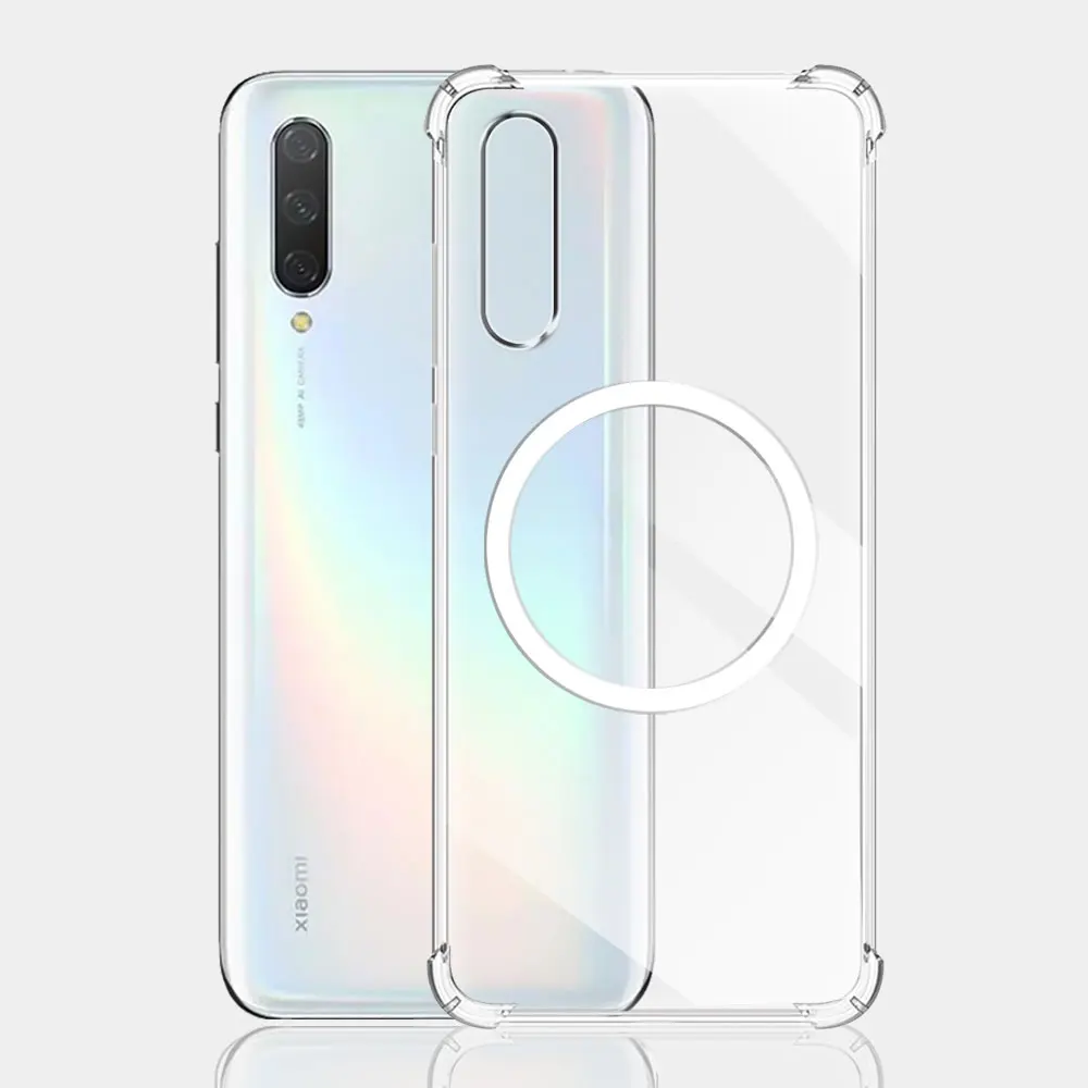 For Xiaomi Mi 9 Lite 9 SE A3 Lite Case Magnetic Ring Sticker Soft Silicone Phone Case Xiaomi 9T Pro CC9E Shockproof Clear Cover