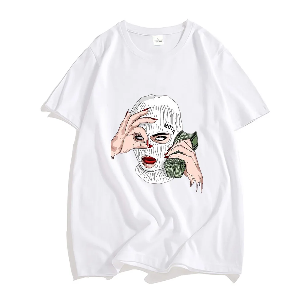 Mafia Girl Graphic T-shirts Funko Pop Streetwear Tees 100% Cotton Tshirts Summer Male/female Short Sleeve Clothes Loose T Shirts