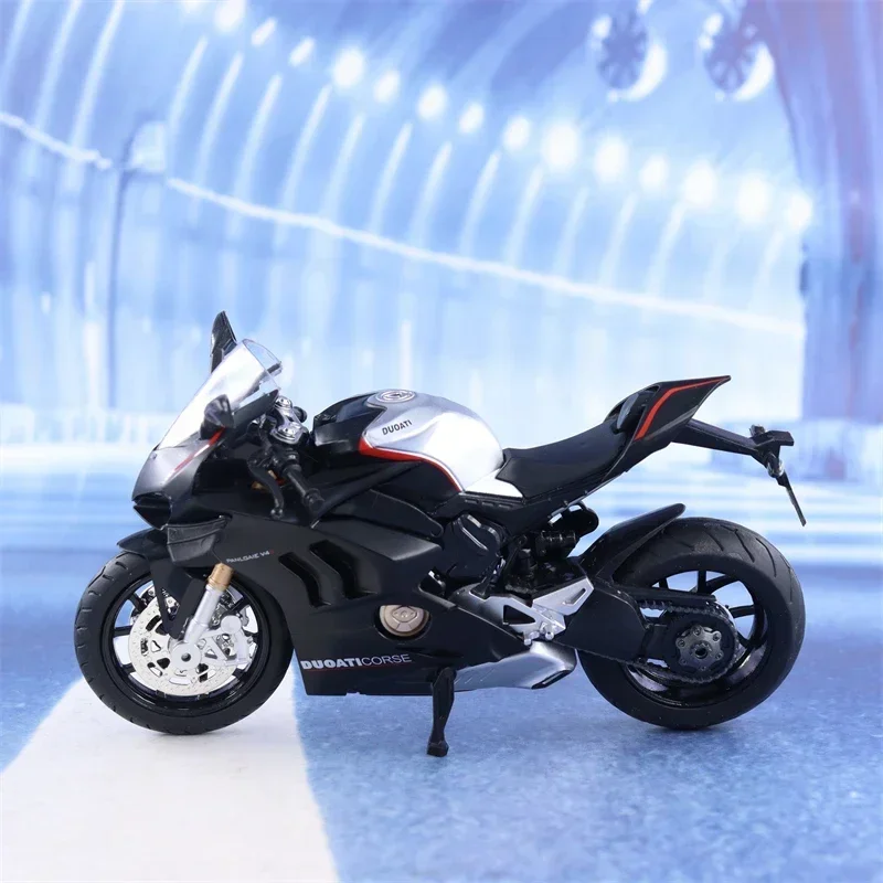 1:12 DUCATI V4S motorcycle High Simulation Diecast Metal Alloy Model car Sound Light Collection Kids Toy Gifts M17