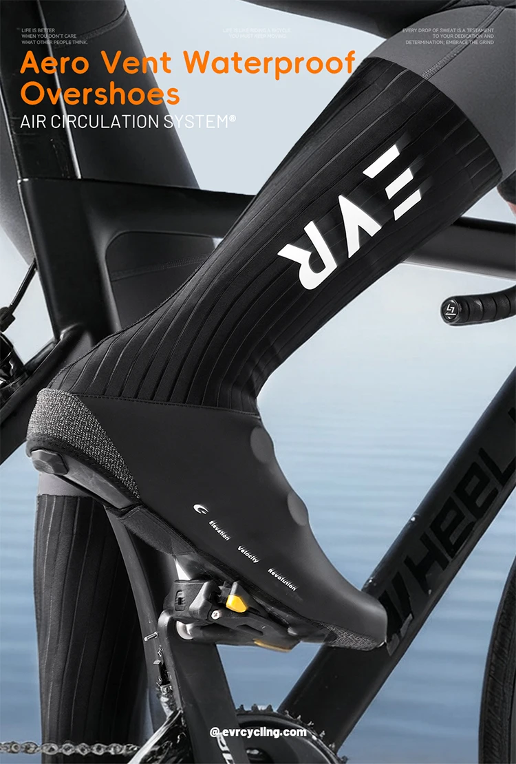 EVR Fahrrad-Schuhüberzüge, leicht, wasserabweisend, winddicht, für Frühling und Herbst, MTB, Rennrad, Fahrrad-Schuhüberzüge, Fahrradzubehör – Detail 1