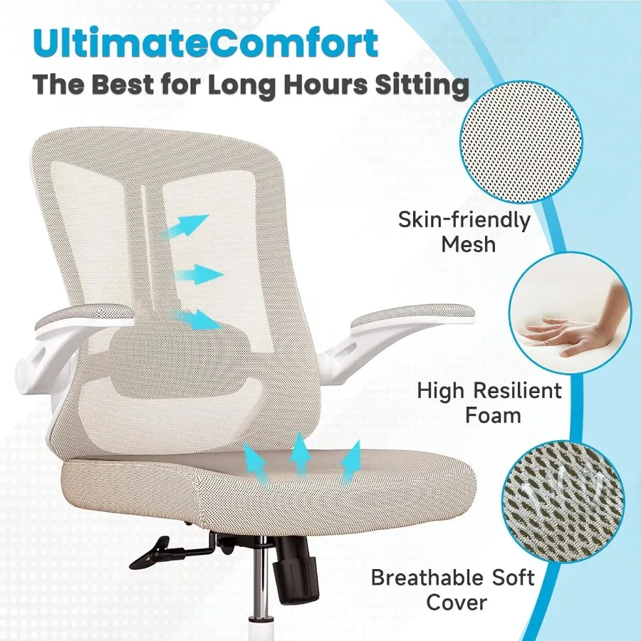 Mesh Office Computer Desk Magerial Executive Chair Ergonomic High Back Comfy Swivel Gaming Home Chairs with Wheels Comfortable
