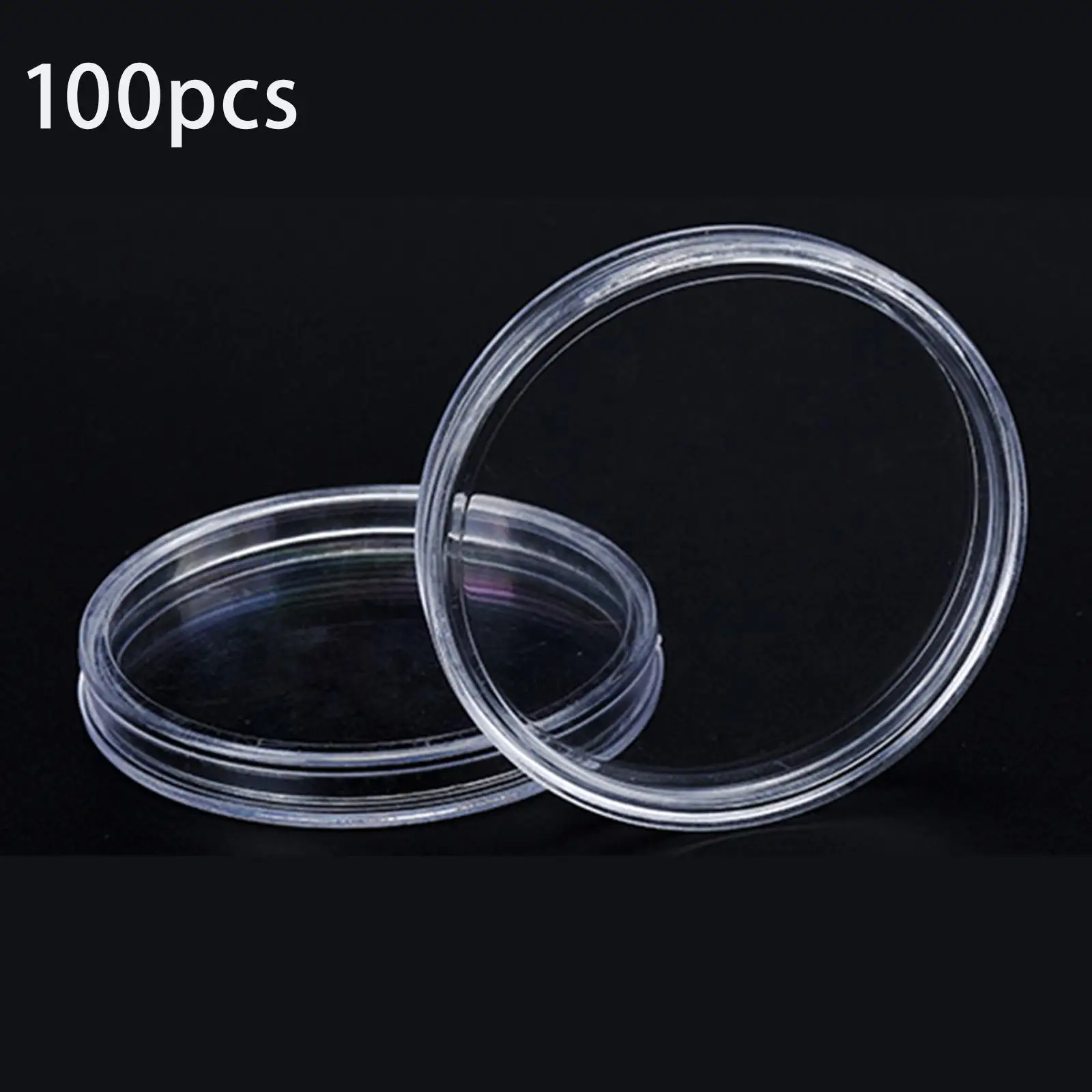 Pack of 100 Coin Holder 14mm Display Collection Supplies Badge