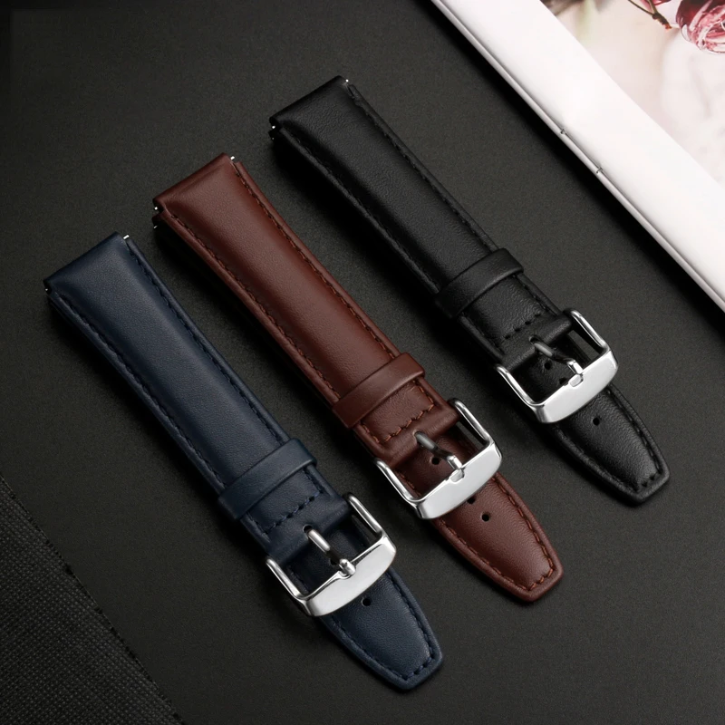 Genuine Leather Watch Strap for Casio Retro Small Square A159W-N1 A158WA A168 A159 AE1200 AQ230 700 Business Watch Strap 18mm