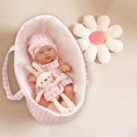 30cm Reborn Doll with Sleeping Bag 12inch Soft Baby Doll Limbs Movable Body Washable Children's Gift