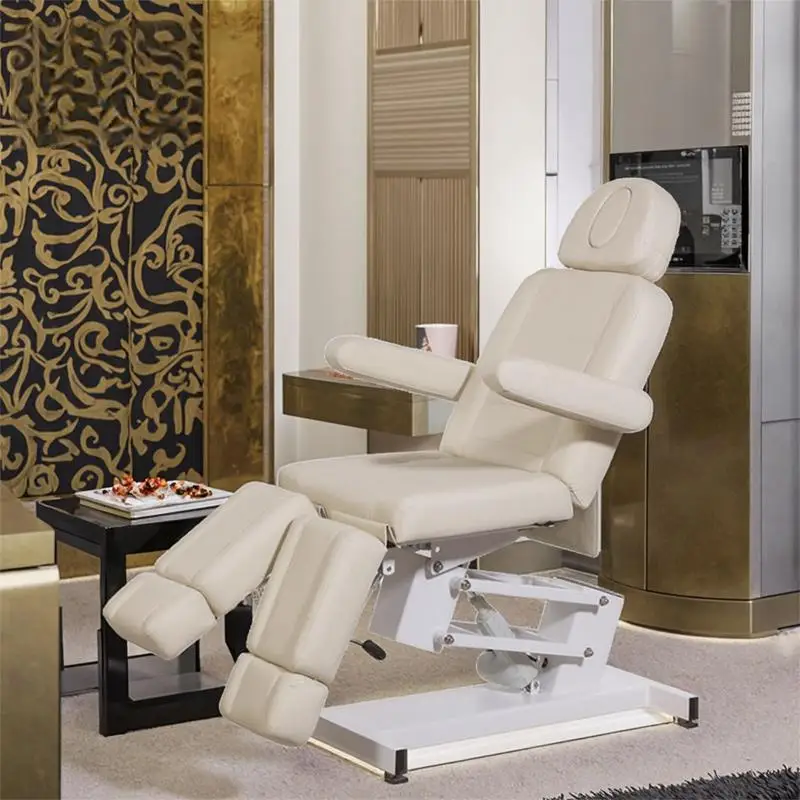 Electric Massage Foot Medical Spa Facial Chair Split Legs Beauty Treatment Bed Color Customized Rotating Podiatry Chair