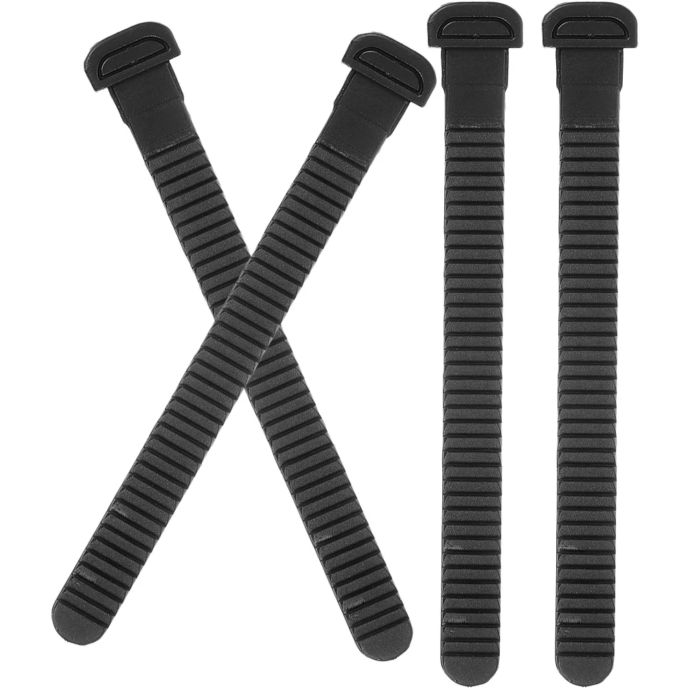 

4 Pcs Speed Skate Buckle Strap PVC Skating Shoes Fixing Adjustable Length Roller Skate Accessories Replaceable Strap