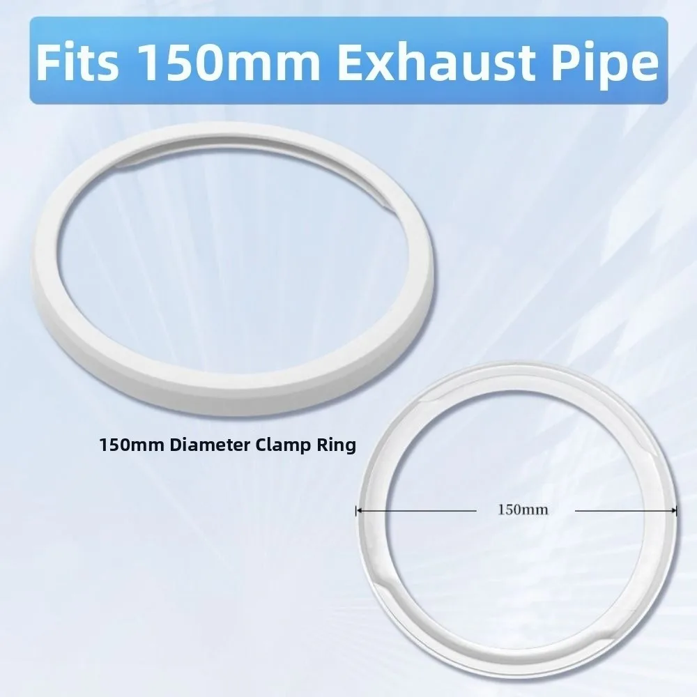 Vent Hose Coupler Air Conditioner Hose Connector PVC Snap-On Structure Exhaust Hose Connector Secure Connection White