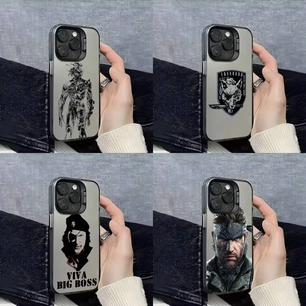 

Phone Case For iPhone 17,16,15,14,13,12,Pro,Max,Plus,E,SE4,Air,Mini M-Metal Gear Solid Black IMD Box