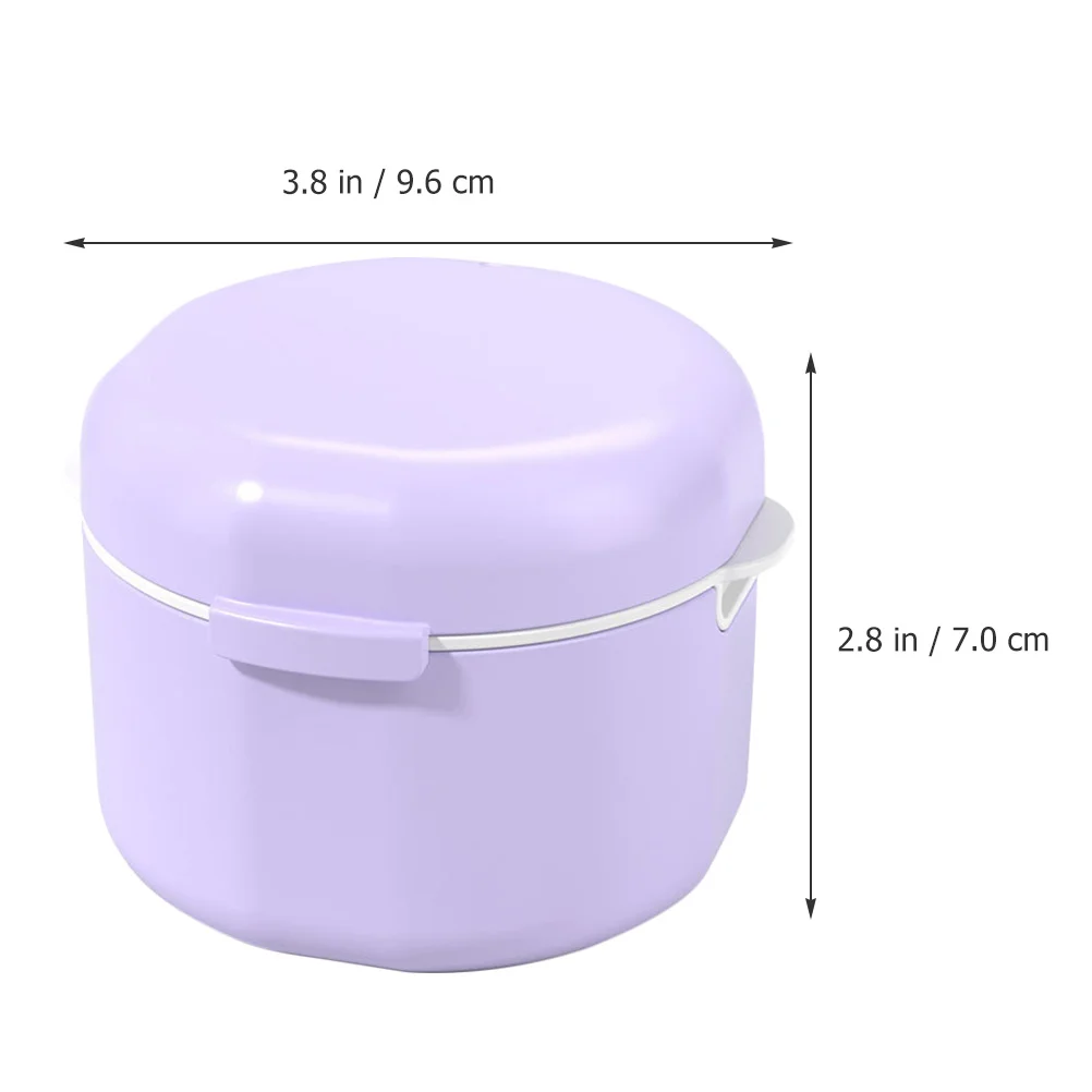 Boîte de protection pour prothèses dentaires, 2 pièces, étui de retenue de vidange rond, attelle orthodontique Portable, support de rangement, conteneur de protection buccale de voyage