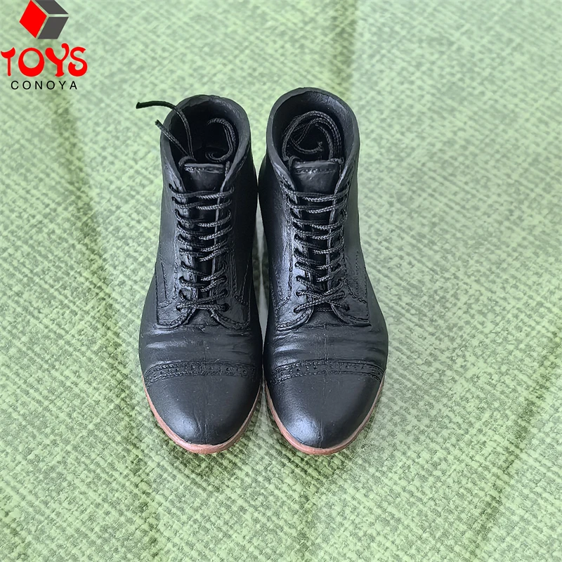 Bottes en caoutchouc à échelle 1/6, chaussures solides, modèle adapté au corps de figurine de soldat masculin de 12 pouces avec pieds détachables, poupées