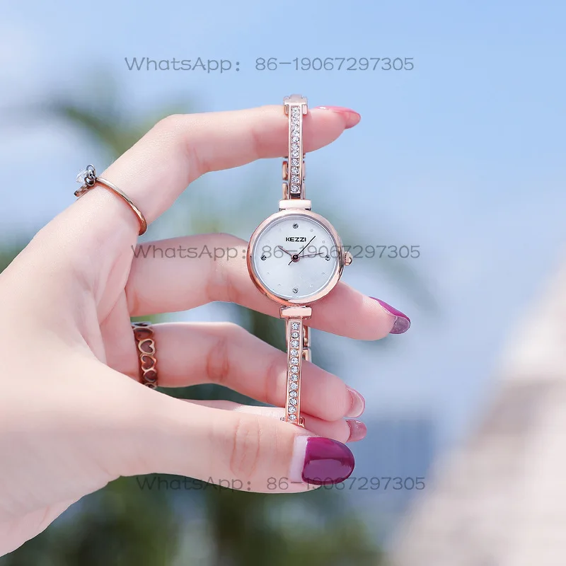 Customized watch women's ins style simple temperament exquisite small dial fashion thin belt women's quartz