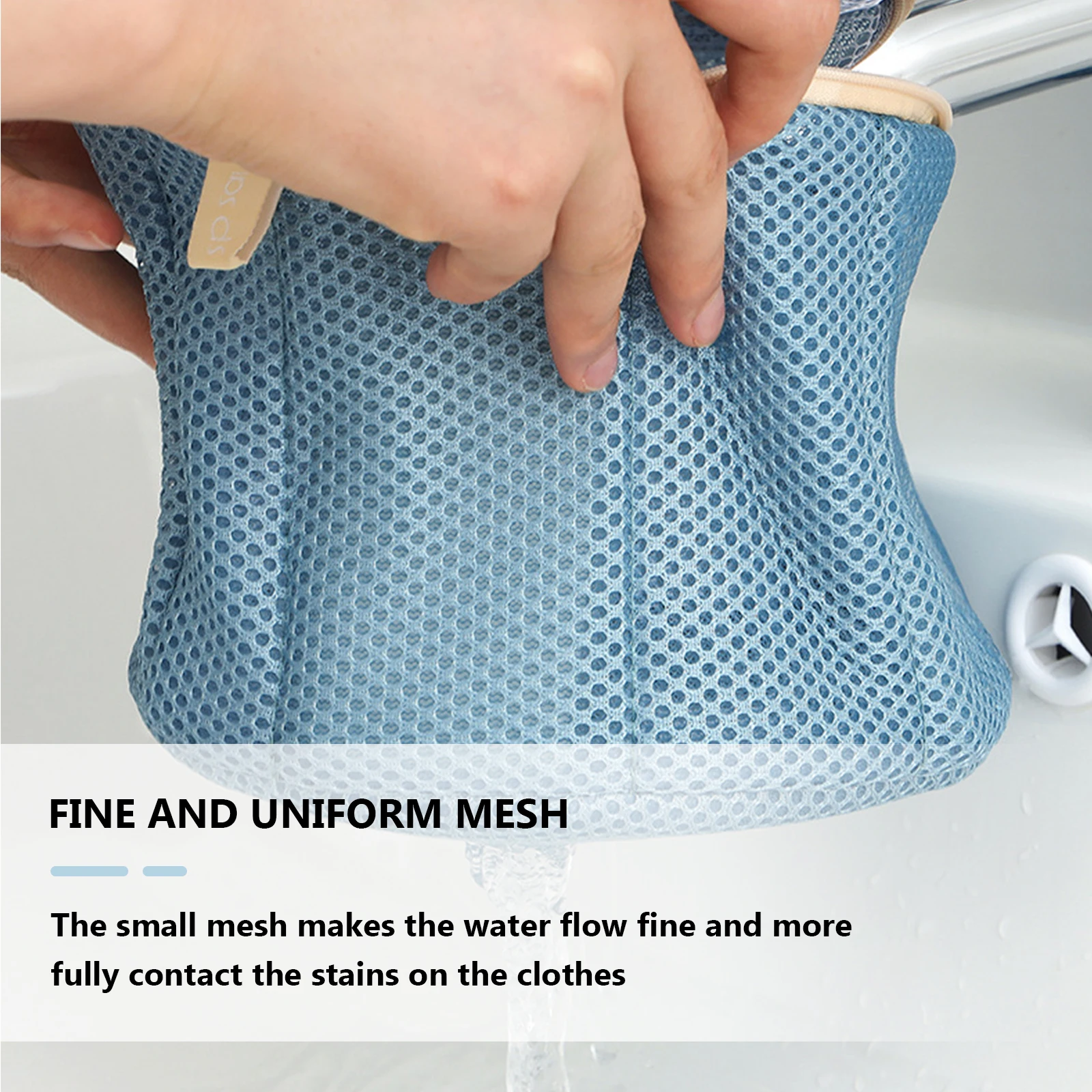 

Reusable Bra Washing Bag Thicken Zippered Laundry Bag for Underwear and Lingerie Small Holes Prevent Beads Stuck