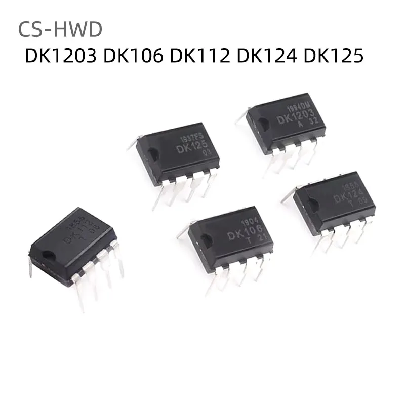 10Pcs/Lot DK106 DK112 DK124 DK125 DK1203 DIP-8 AC-DC Switching Supply Control Chip DIP8 New Original Good Quality Chipset