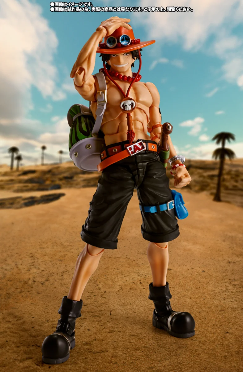 Original BANDAI S.H.Figuarts PORTGAS D ACE One Piece Anime Figure Toys PVC Model Collection Action Figurine Doll Gift