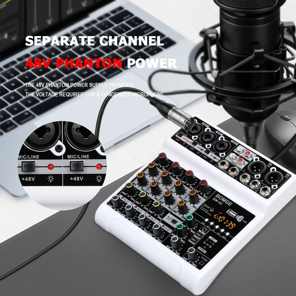 BOMGE 5-Kanal-Audiomixer, trag – Audio Interface Bewertung und Preis