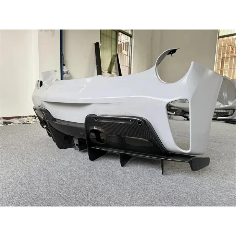 High Quality P-Style Dry Carbon Fiber Rear Bumper Body Kit